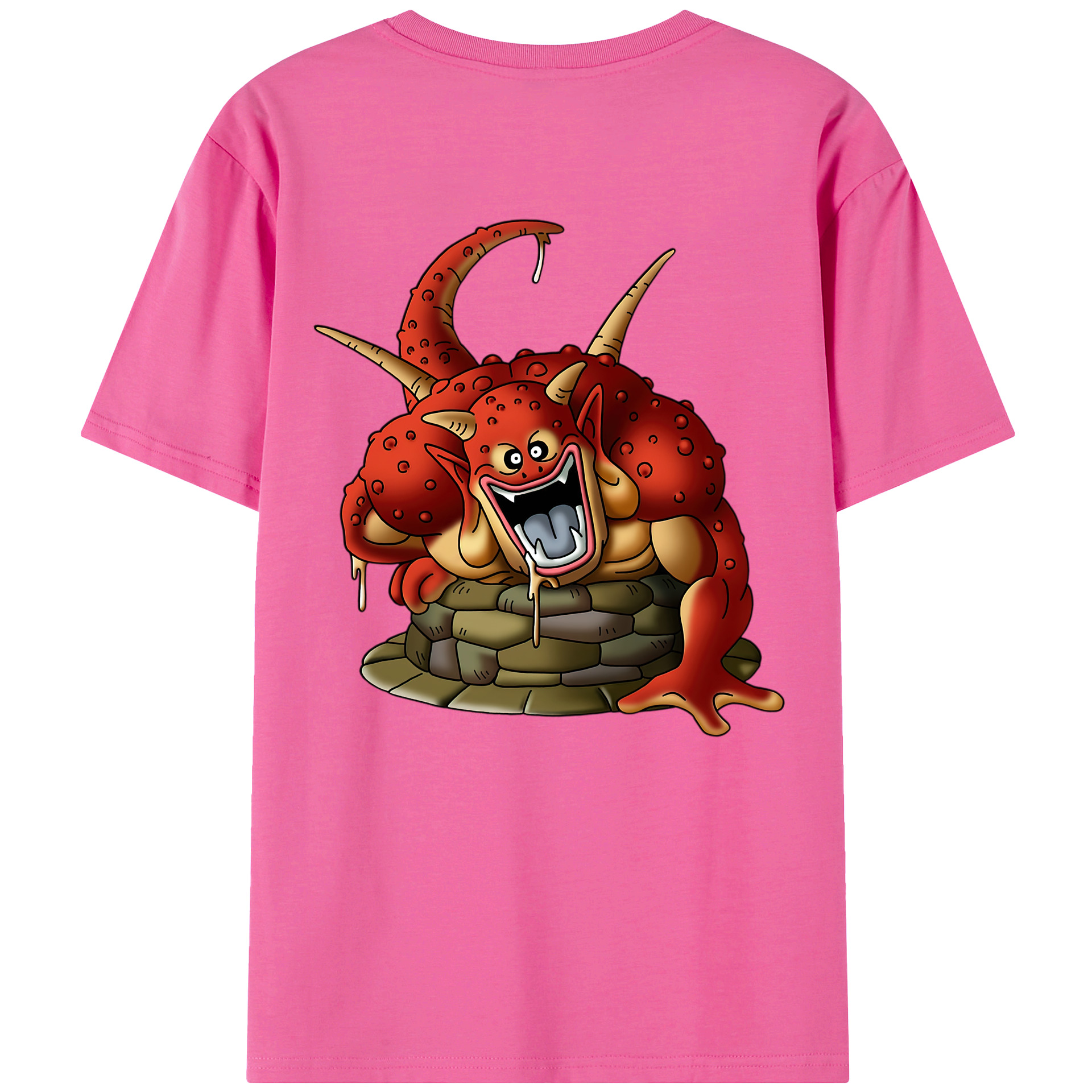 （画像用） ドラゴンクエスト Doragon Kuesuto Dragon Quest レディース半袖Tシャツ(バックプリント)